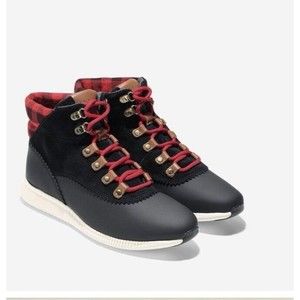 Cole Haan 2.0 Zerogrand Hiker Boots Sneaker Women 8.5 B Leather Waterproof Black